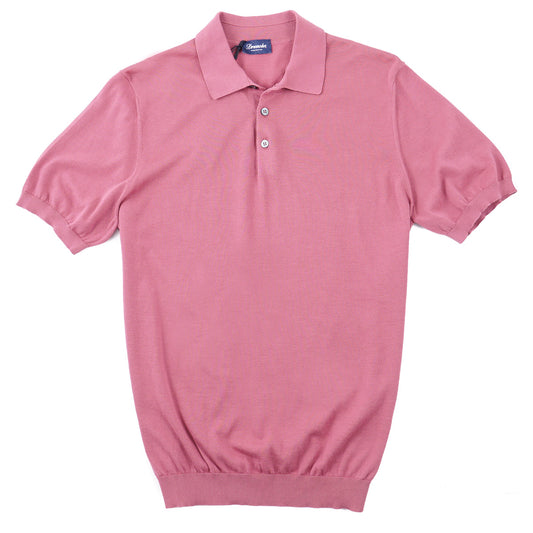 Drumohr Lightweight Cotton Polo Sweater - Top Shelf Apparel