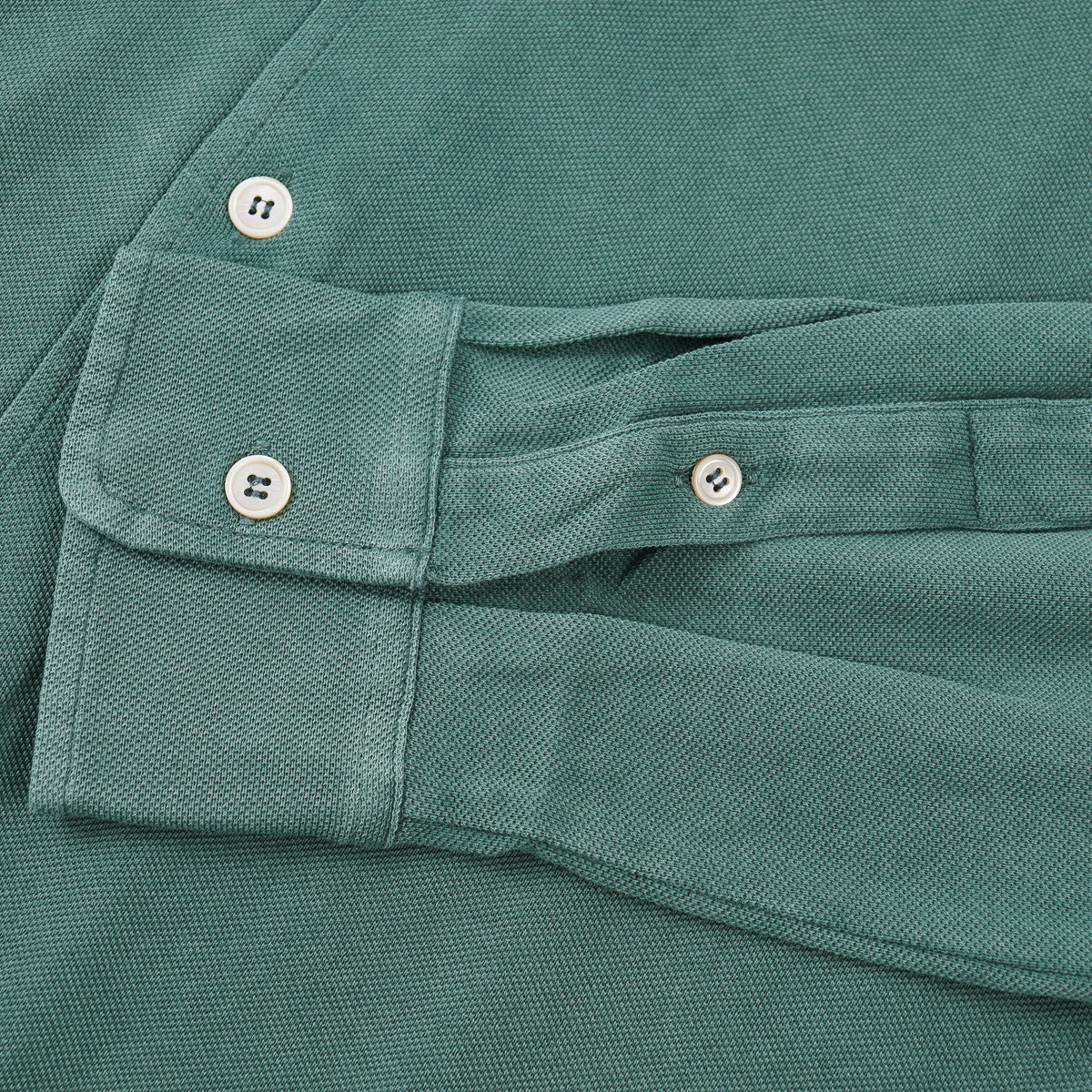 Fedeli Long Sleeve Pique Cotton Shirt - Top Shelf Apparel