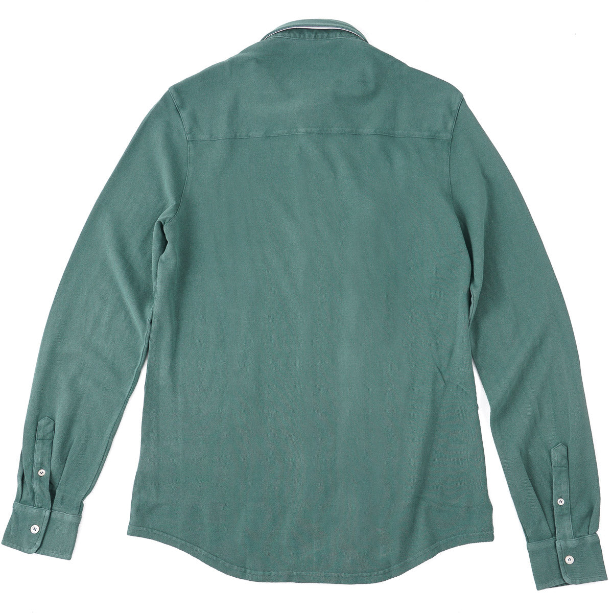 Fedeli Long Sleeve Pique Cotton Shirt - Top Shelf Apparel