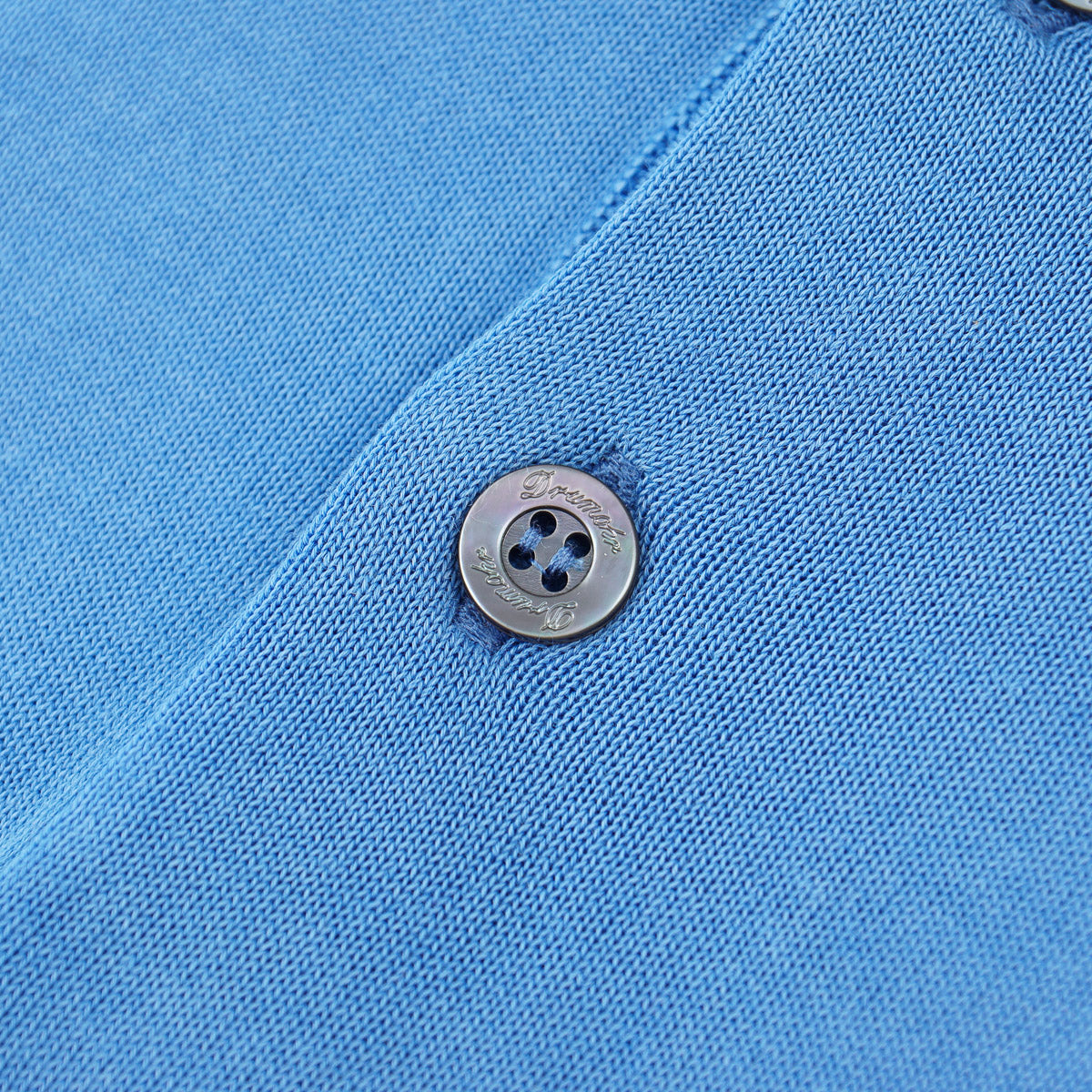 Drumohr Lightweight Cotton Polo Sweater