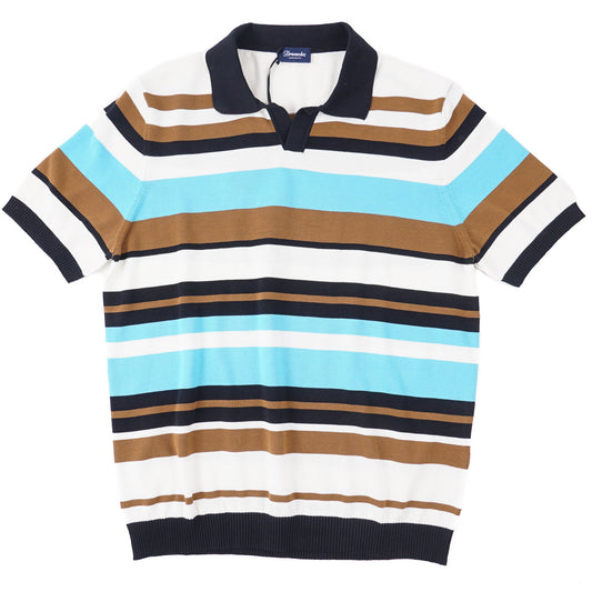 Drumohr Knit Cotton Polo Sweater