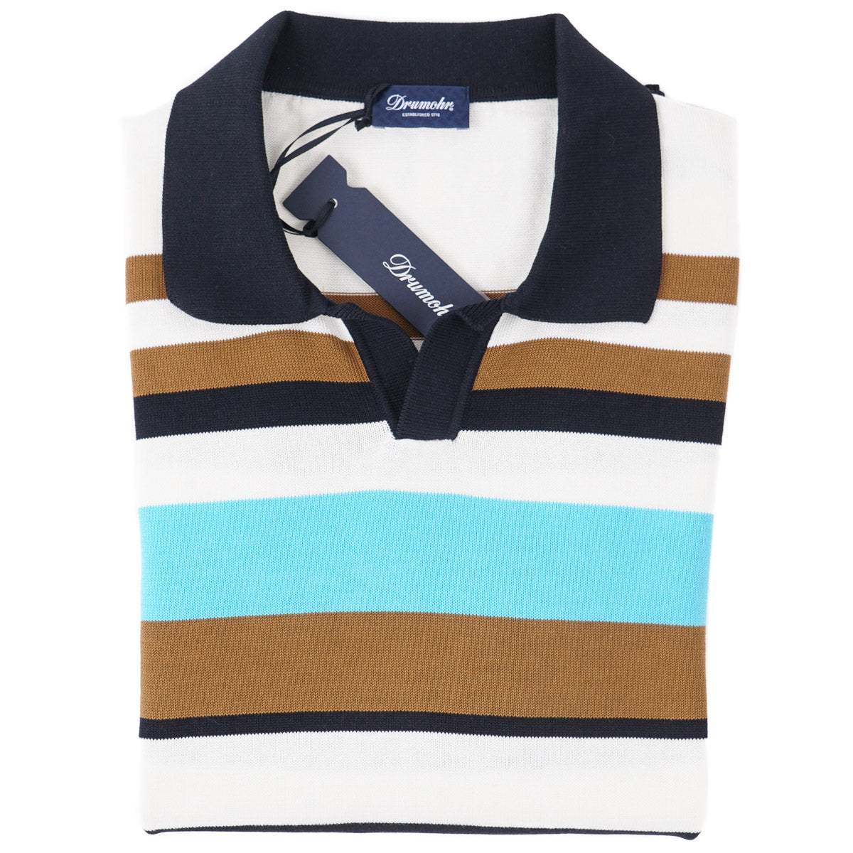 Drumohr Knit Cotton Polo Sweater