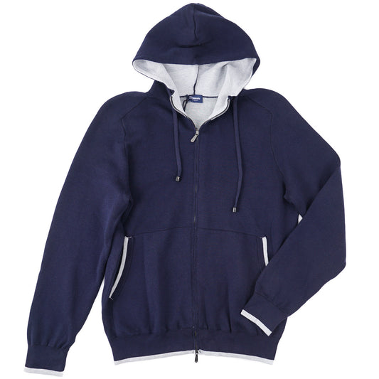 Drumohr Knit Cashmere-Cotton Sweatshirt