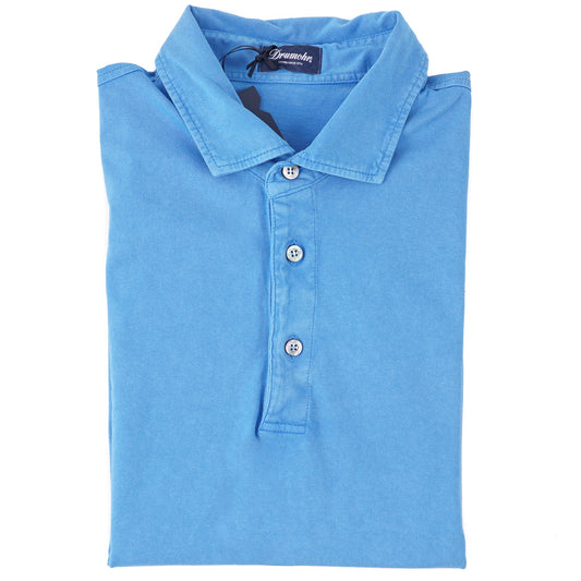 Drumohr Slim-Fit Jersey Cotton Polo