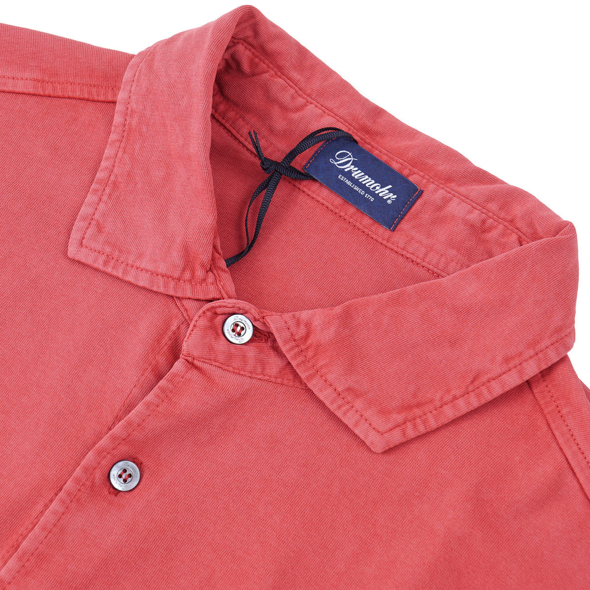 Drumohr Long Sleeve Jersey Cotton Shirt - Top Shelf Apparel