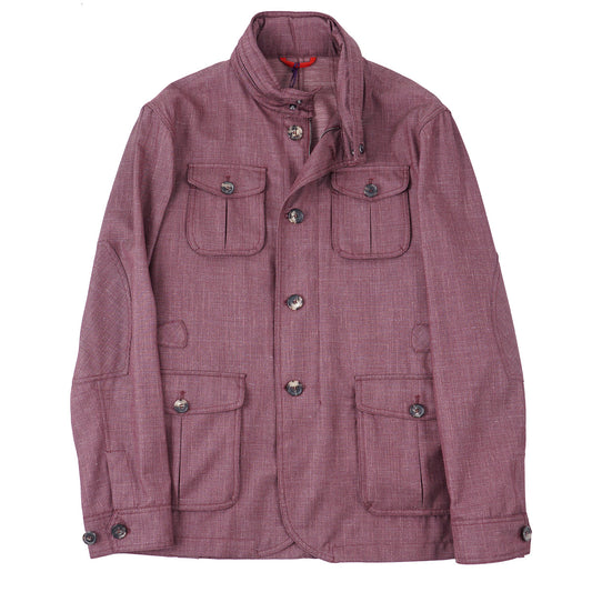 Isaia Wool-Silk-Linen Field Jacket