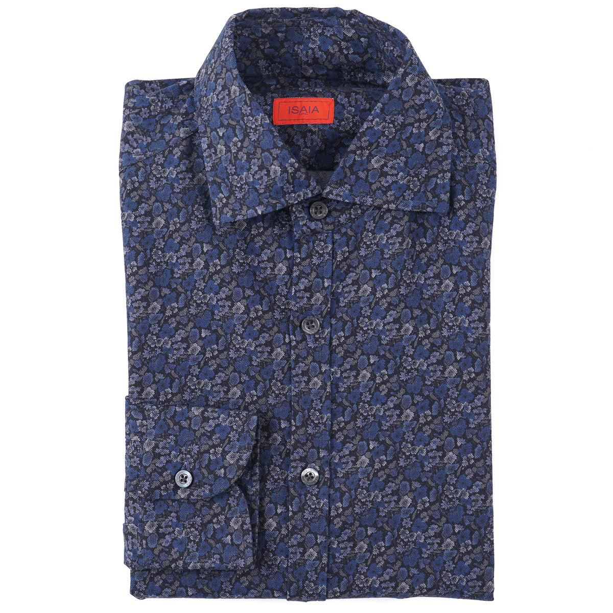 Isaia Slim-Fit Printed Cotton Shirt - Top Shelf Apparel