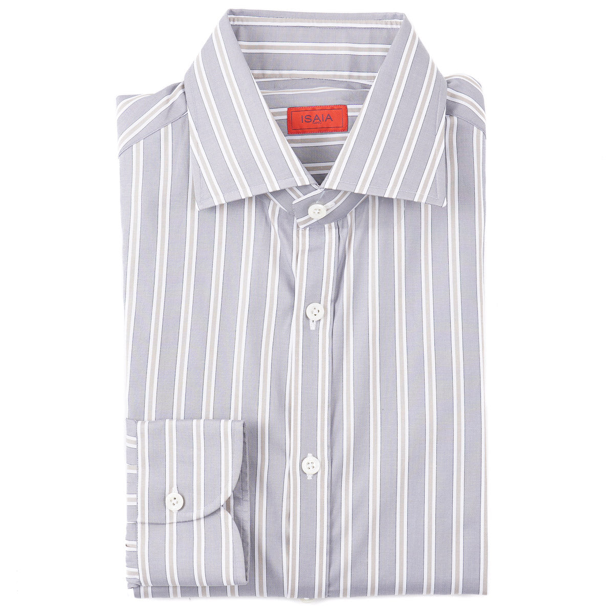 Isaia Tailored-Fit Cotton Dress Shirt - Top Shelf Apparel