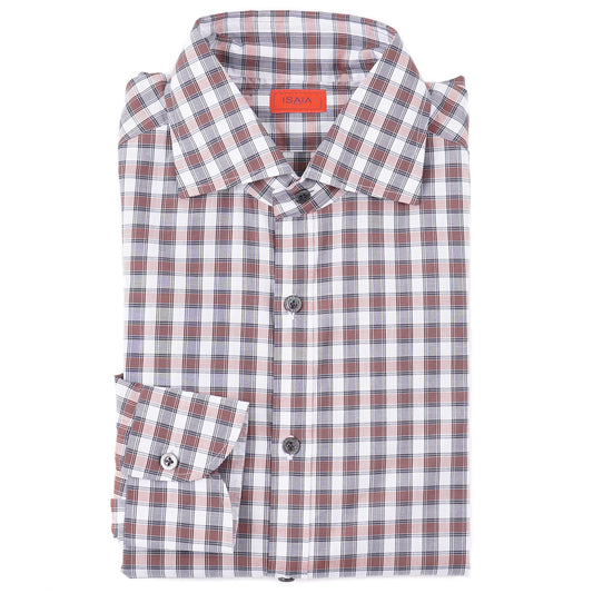Isaia Lightweight 'Mix' Cotton Shirt