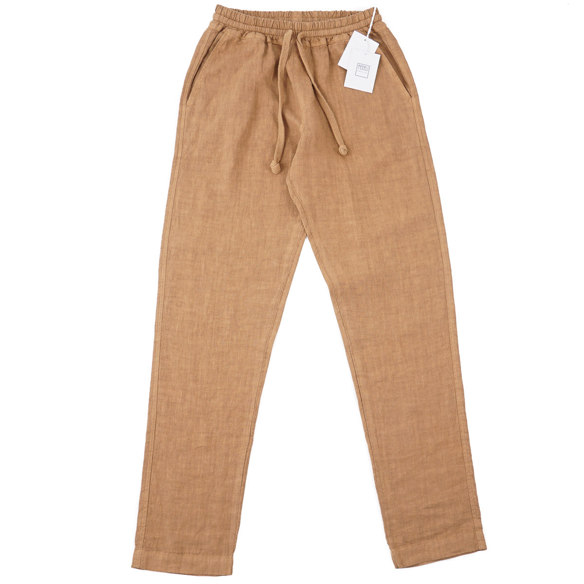 Fedeli 'Bonifacio' Drawstring Linen Pants - Top Shelf Apparel