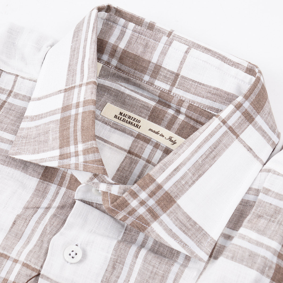Maurizio Baldassari Classic-Fit Linen Shirt - Top Shelf Apparel