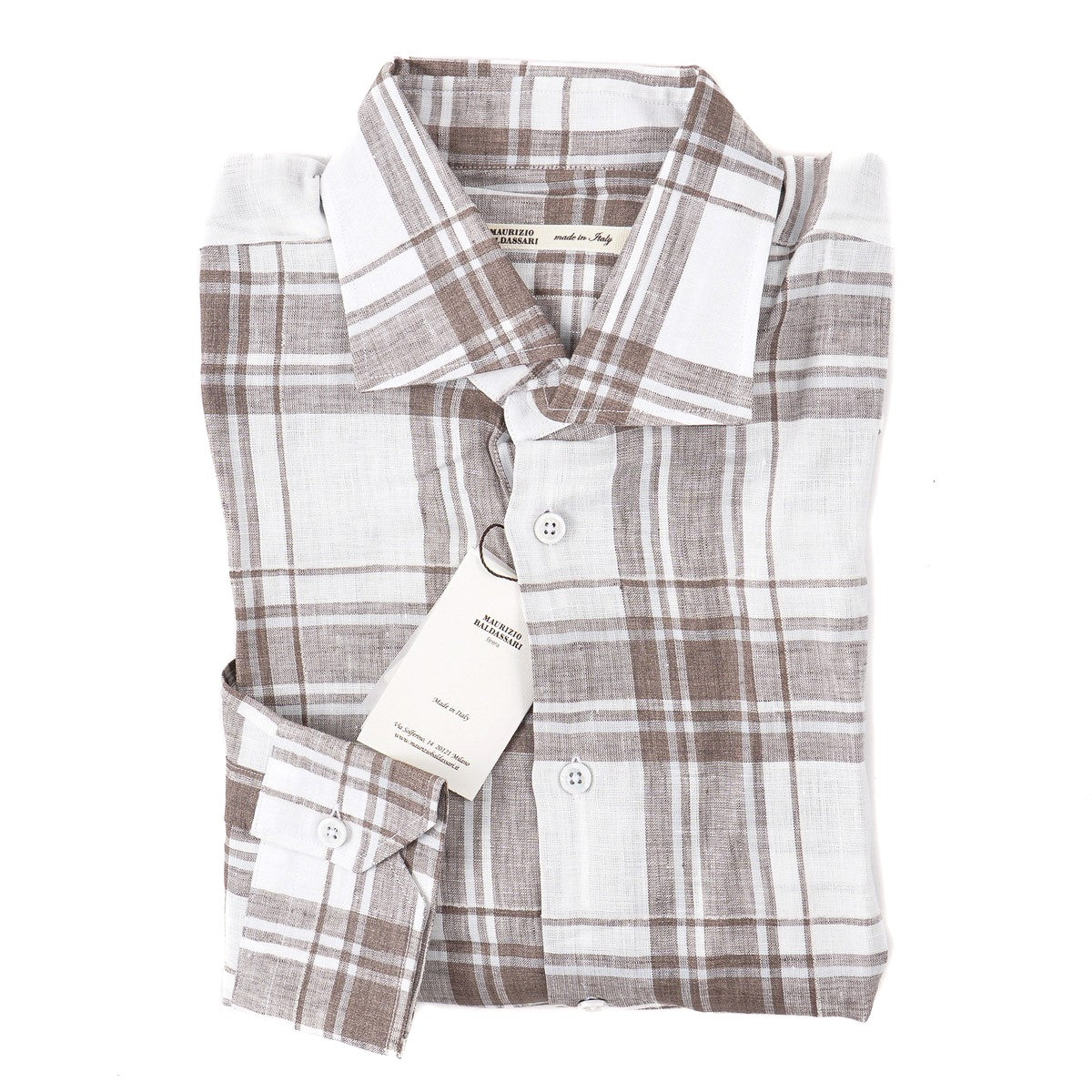 Maurizio Baldassari Classic-Fit Linen Shirt - Top Shelf Apparel