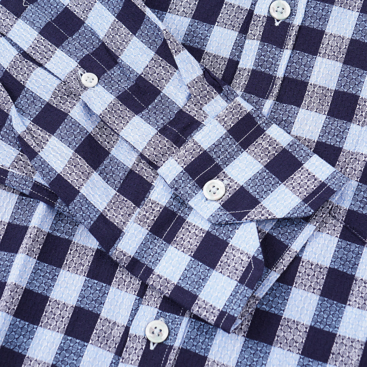 Maurizio Baldassari Woven Cotton Shirt - Top Shelf Apparel