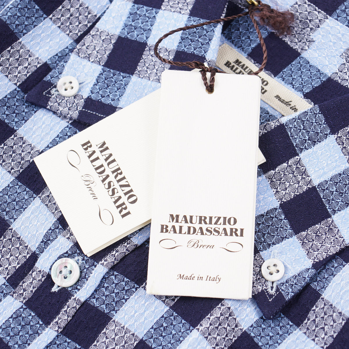 Maurizio Baldassari Woven Cotton Shirt - Top Shelf Apparel