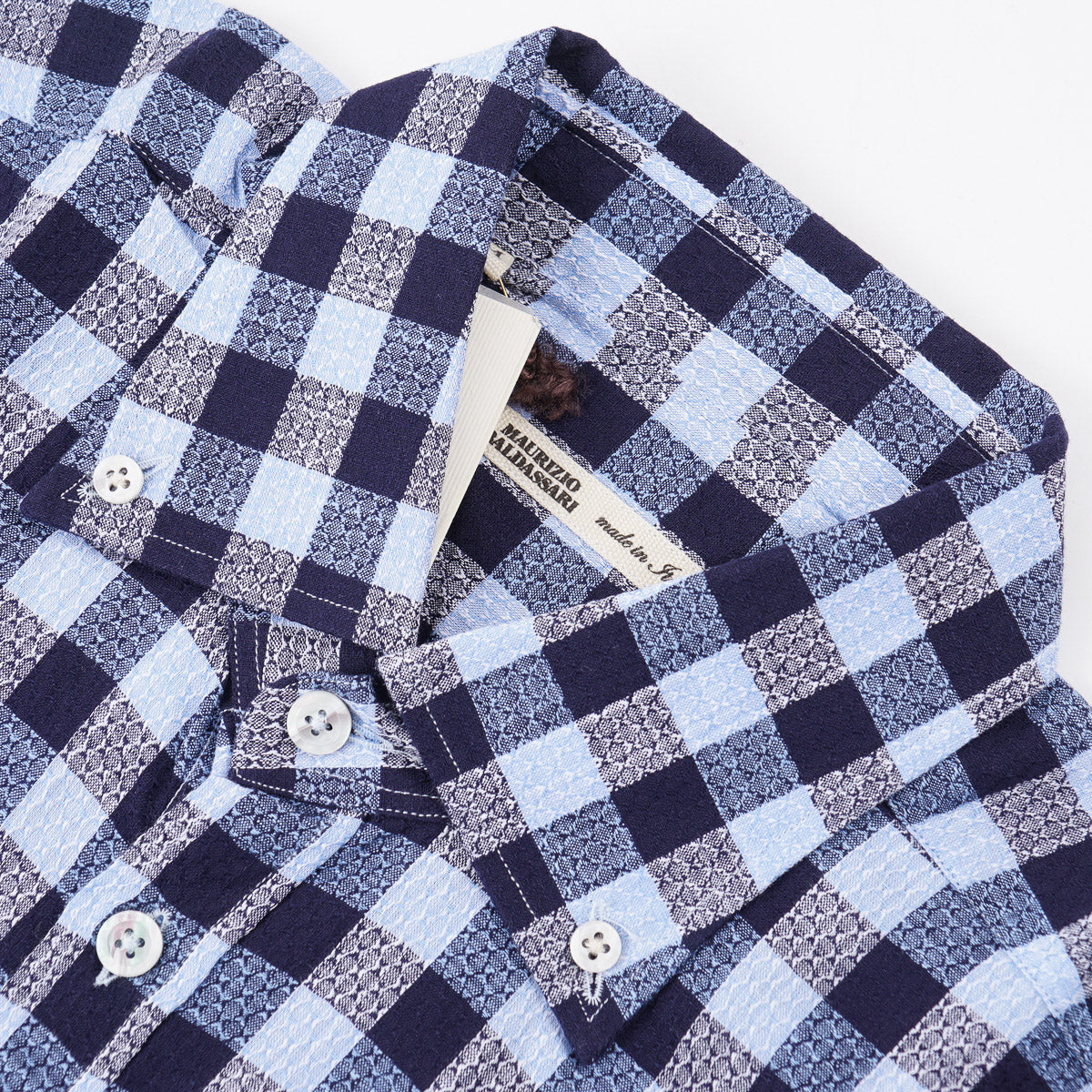 Maurizio Baldassari Woven Cotton Shirt - Top Shelf Apparel