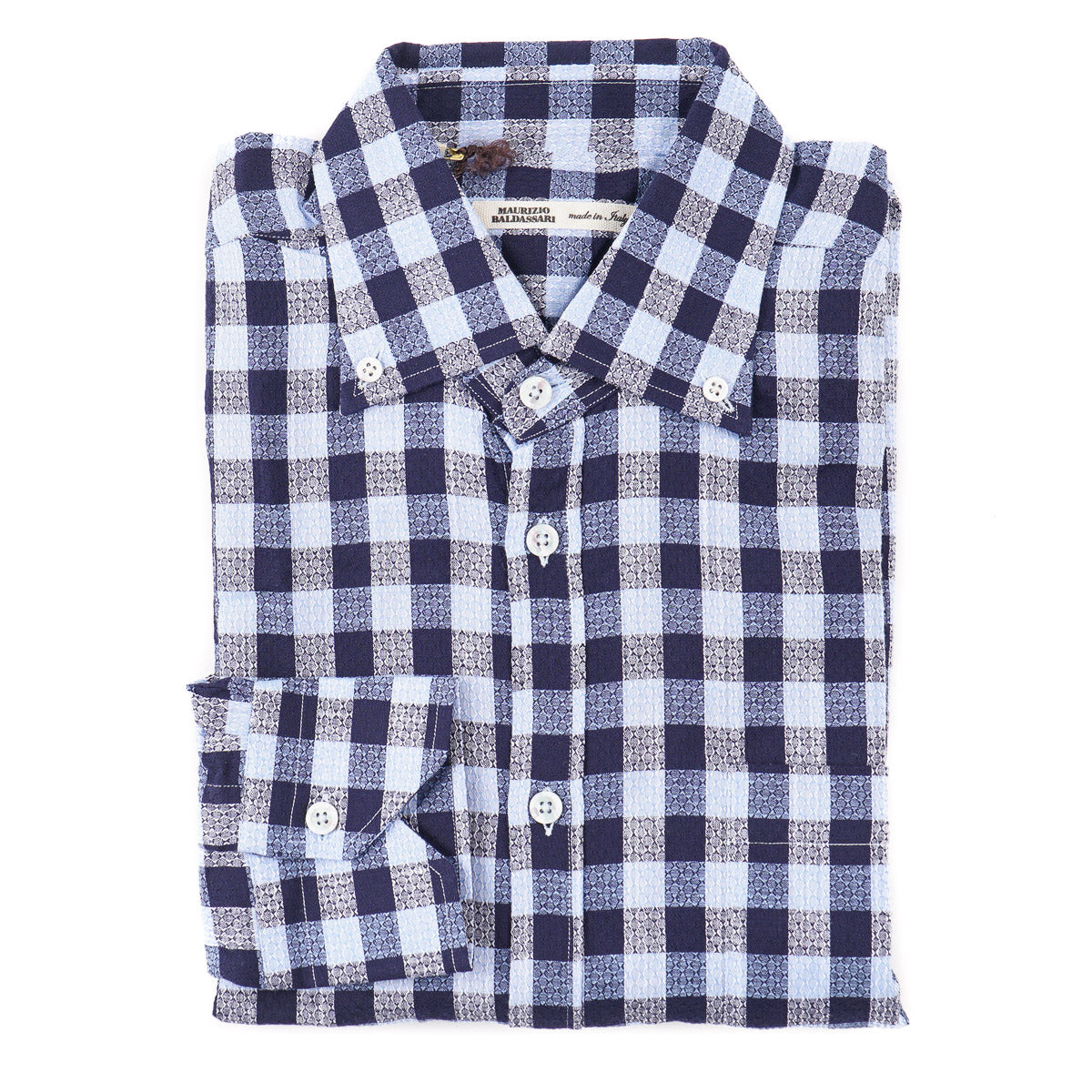 Maurizio Baldassari Woven Cotton Shirt - Top Shelf Apparel