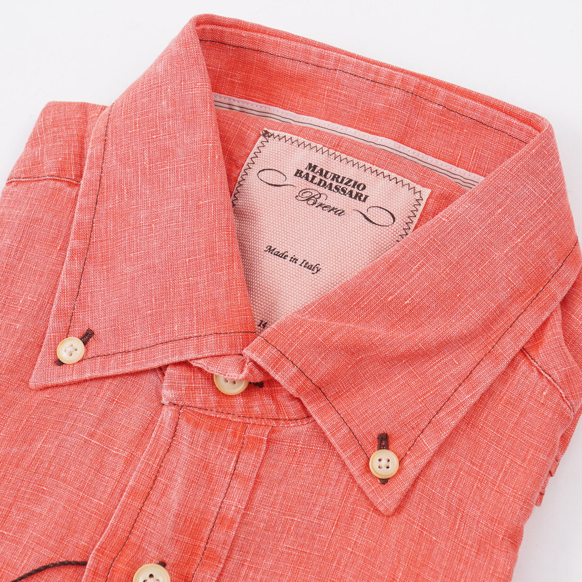 Maurizio Baldassari Washed Linen Shirt - Top Shelf Apparel