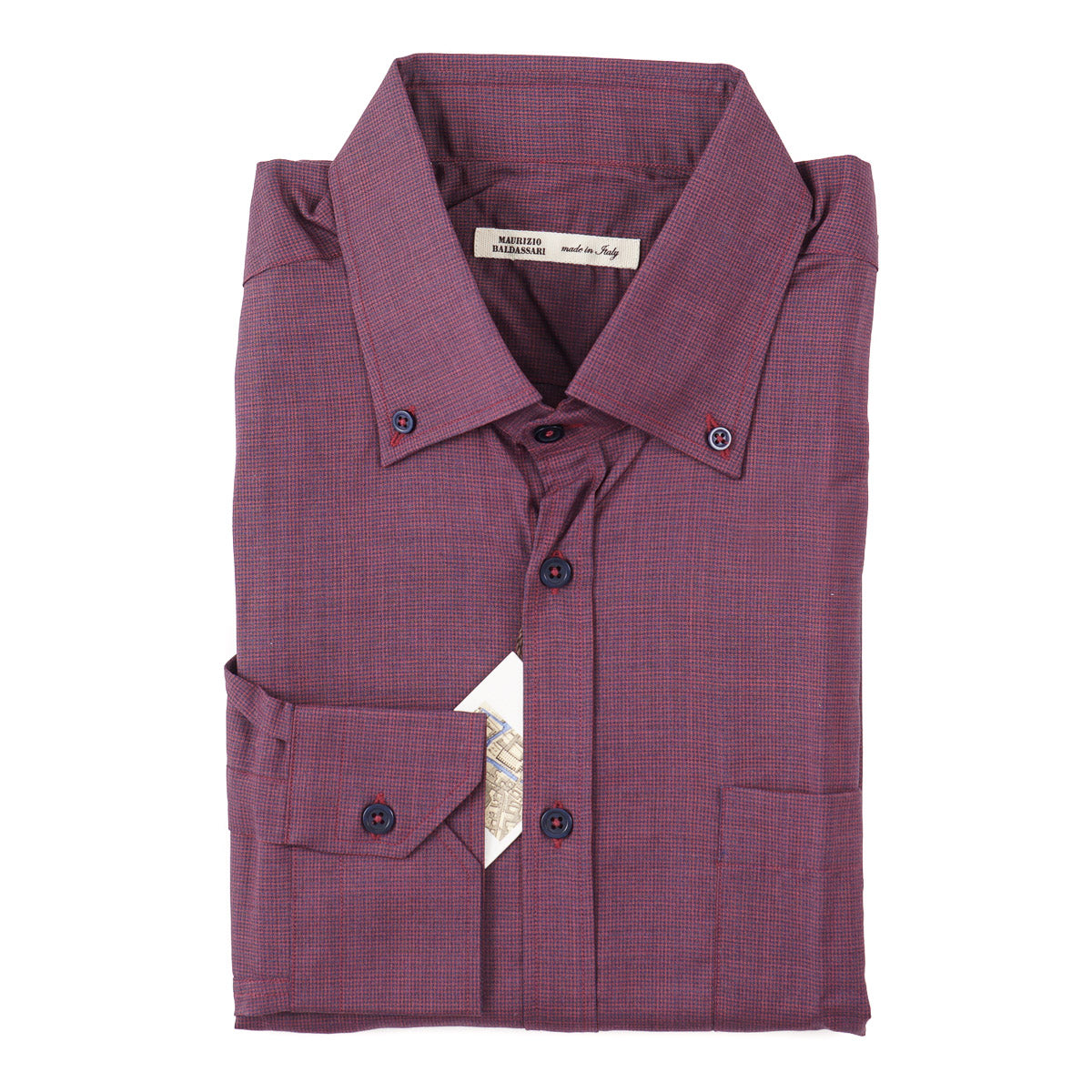 Maurizio Baldassari Lightweight Wool Shirt - Top Shelf Apparel