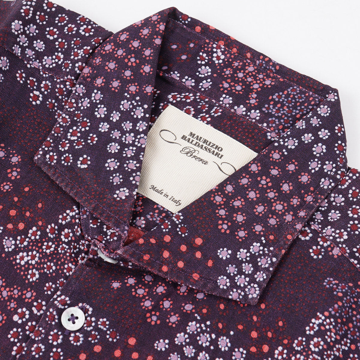 Maurizio Baldassari Printed Linen Shirt - Top Shelf Apparel