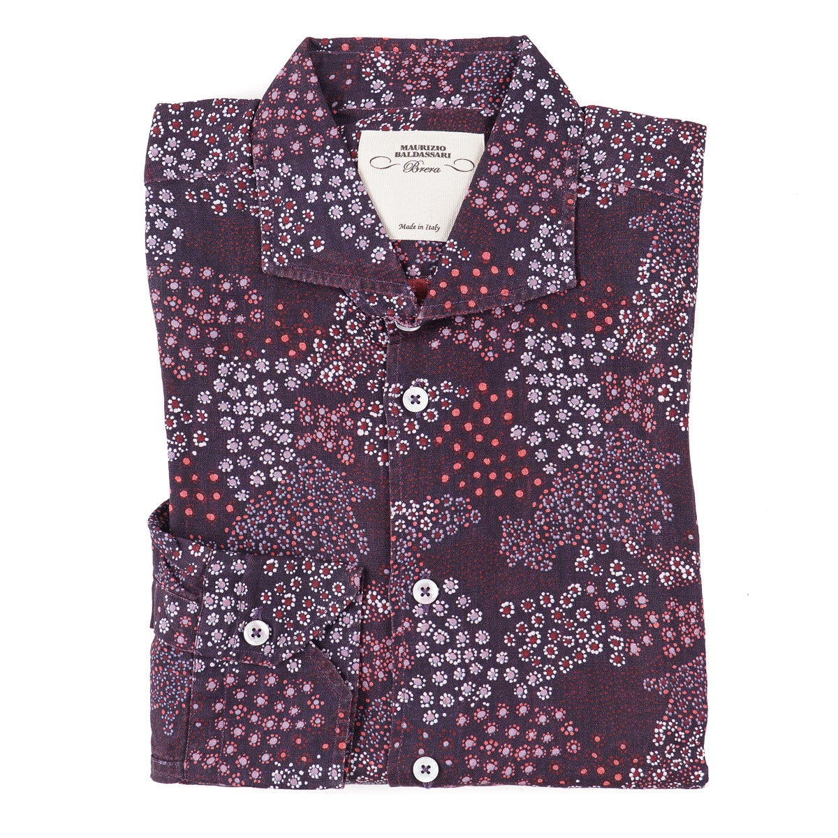 Maurizio Baldassari Printed Linen Shirt - Top Shelf Apparel
