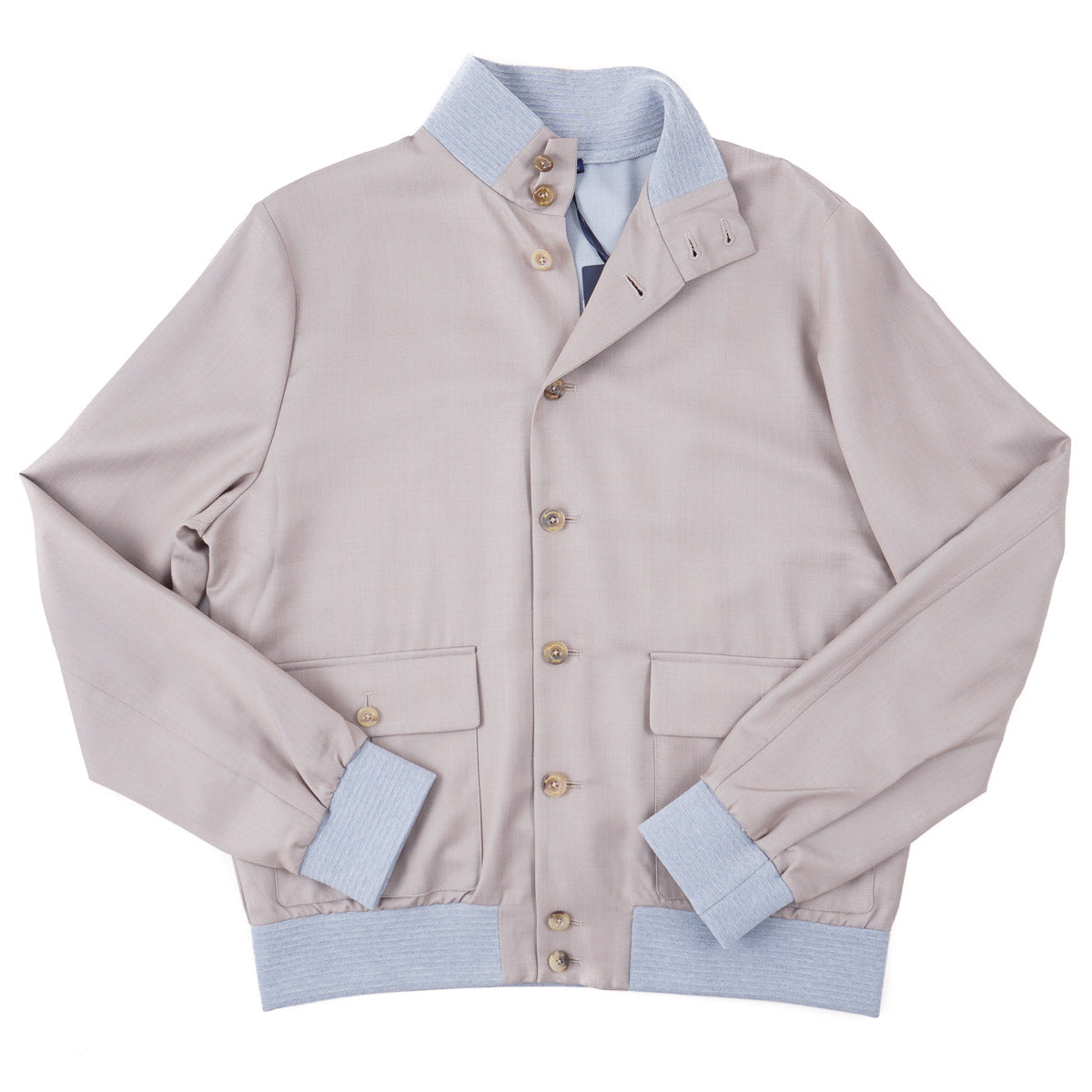 Finamore Solaro Wool Bomber Jacket - Top Shelf Apparel