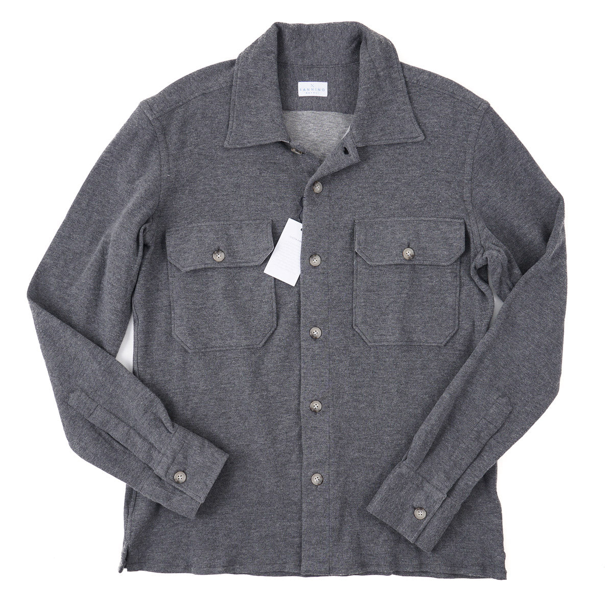 Sannino Jersey Cotton-Cashmere Overshirt - Top Shelf Apparel