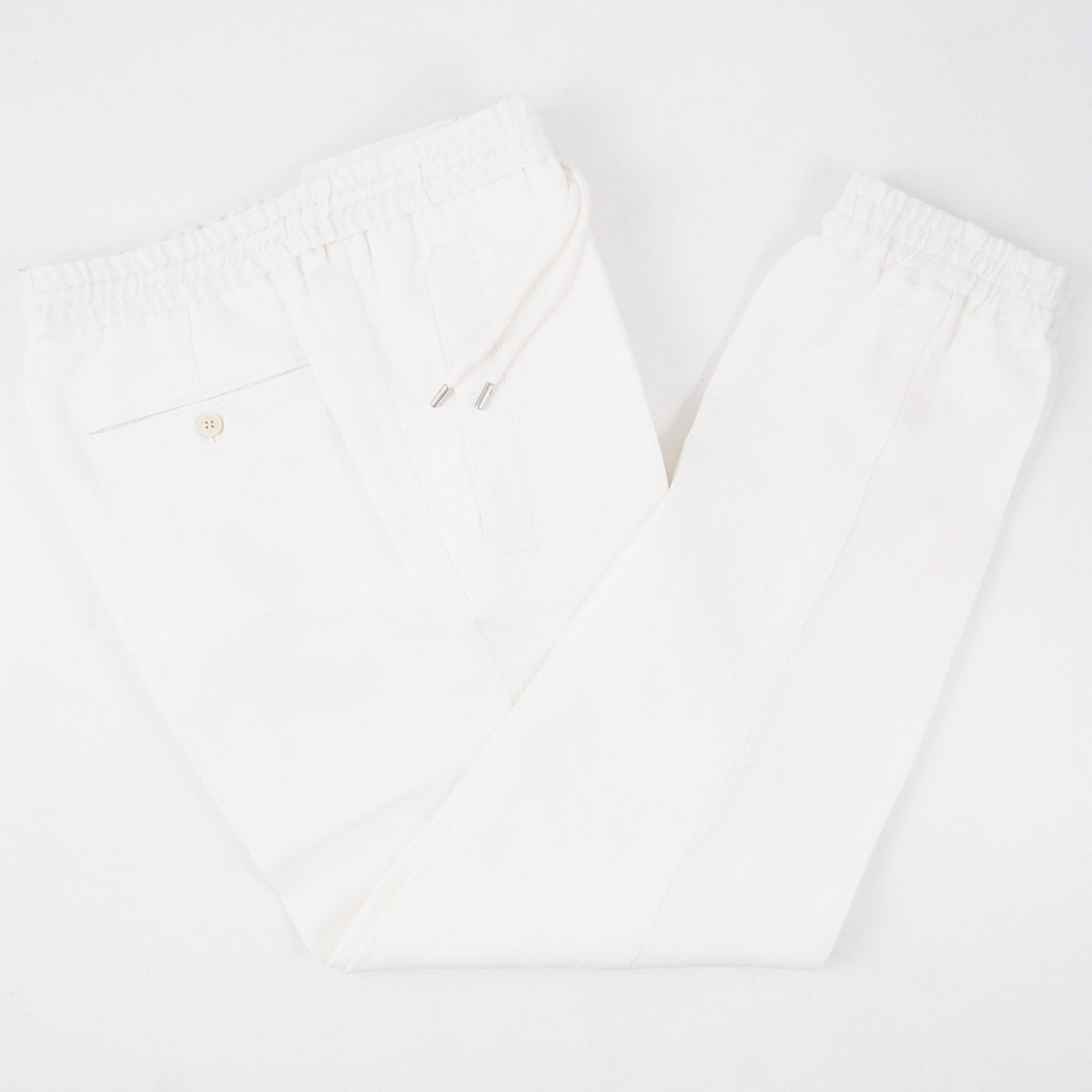 Brett Johnson Linen Drawstring Jogger Pants - Top Shelf Apparel