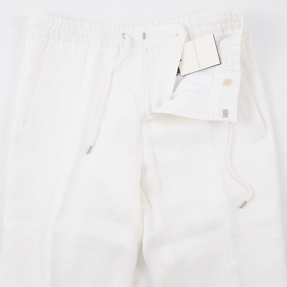 Brett Johnson Linen Drawstring Jogger Pants - Top Shelf Apparel