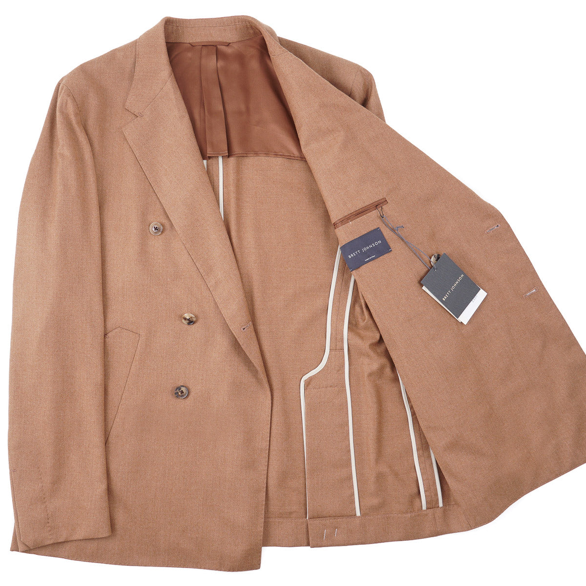 Brett Johnson Light Flannel Wool-Silk Blazer - Top Shelf Apparel