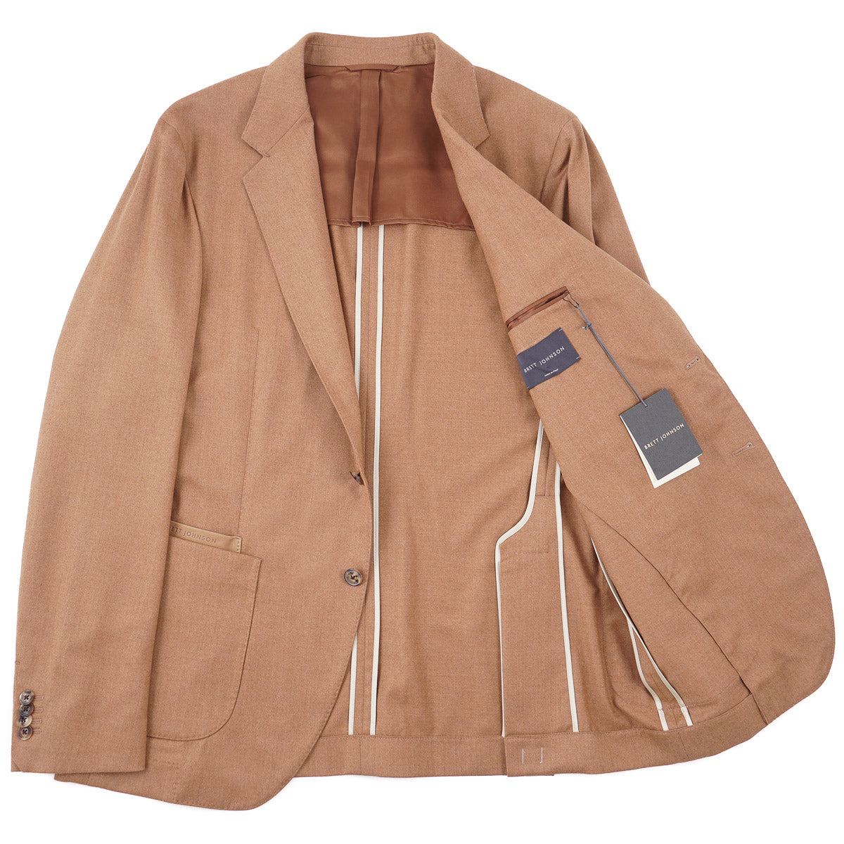Brett Johnson Light Flannel Wool-Silk Blazer - Top Shelf Apparel