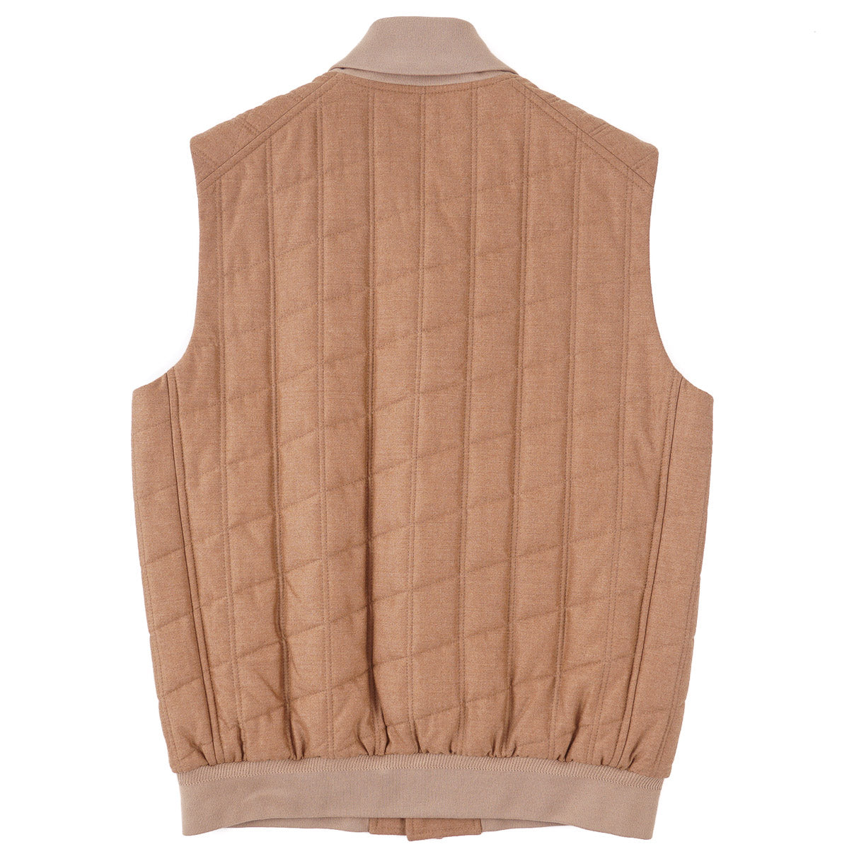 Brett Johnson Quilted Flannel Wool-Silk Gilet - Top Shelf Apparel