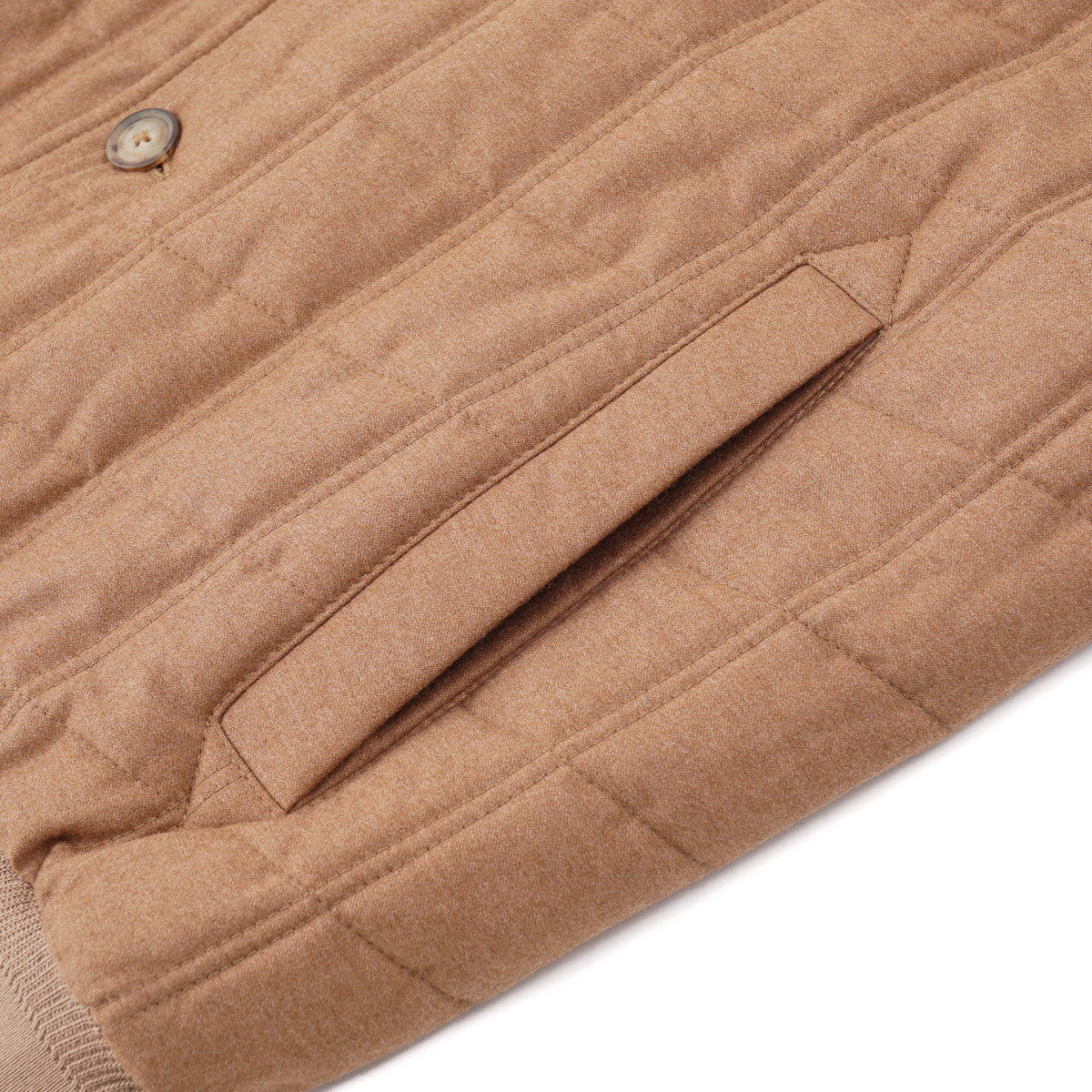 Brett Johnson Quilted Flannel Wool-Silk Gilet - Top Shelf Apparel