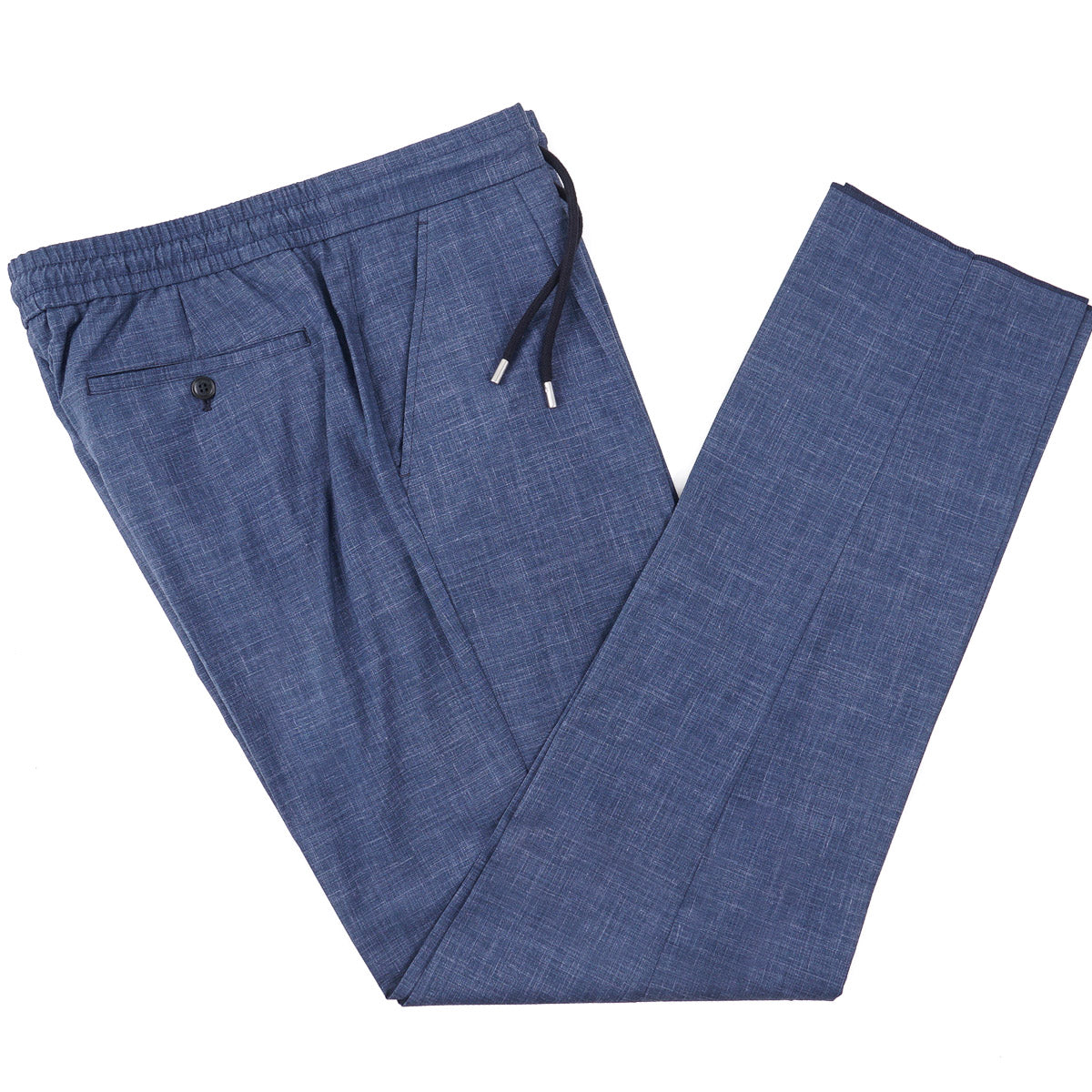 Brett Johnson Wool-Silk-Linen Drawstring Pants - Top Shelf Apparel