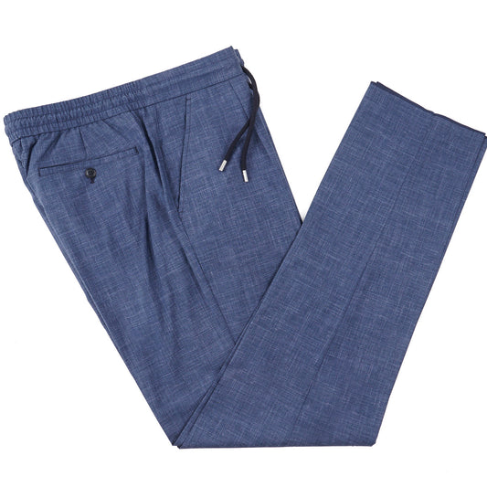 Brett Johnson Wool-Silk-Linen Drawstring Pants - Top Shelf Apparel