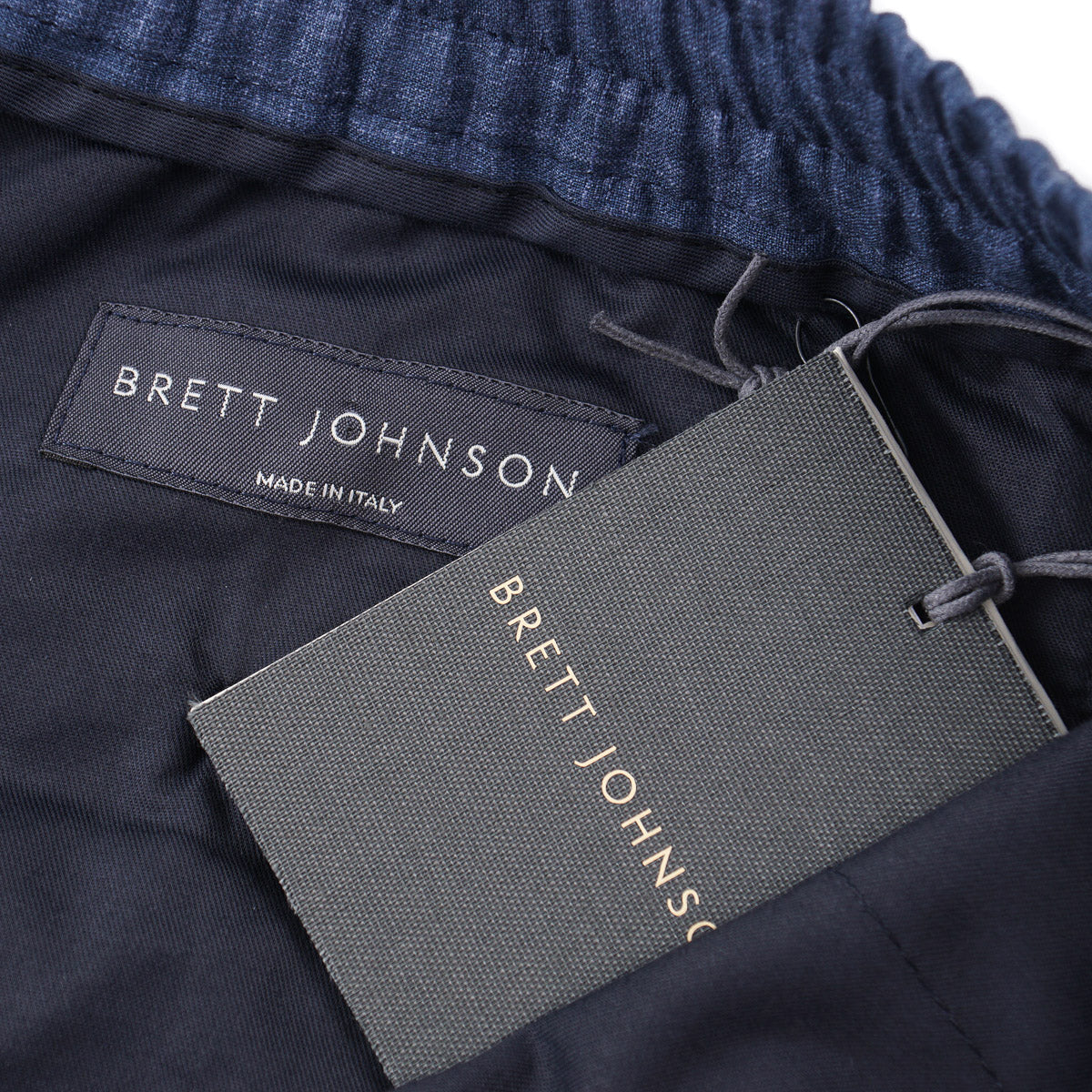 Brett Johnson Wool-Silk-Linen Drawstring Pants - Top Shelf Apparel