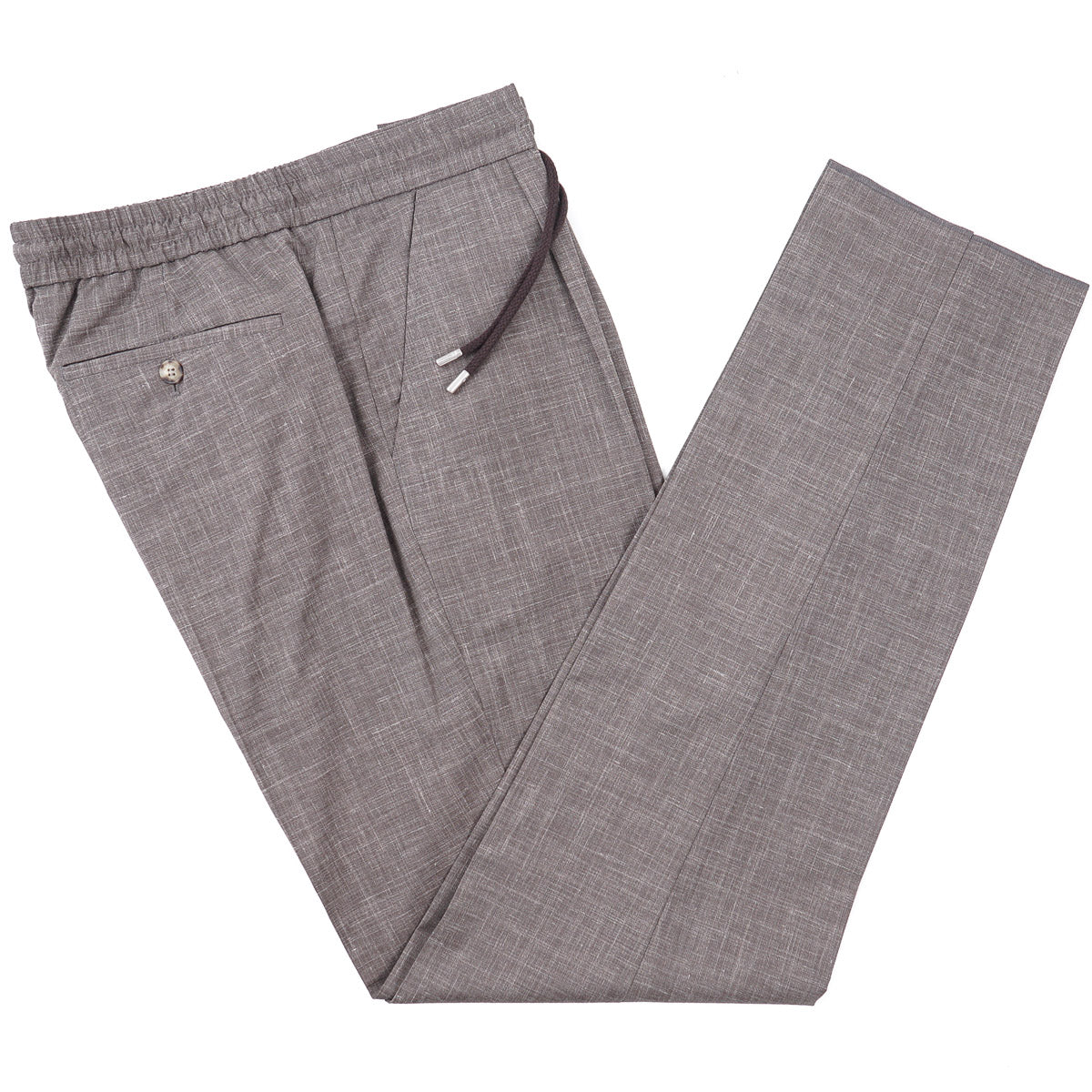 Brett Johnson Wool-Silk-Linen Drawstring Pants - Top Shelf Apparel