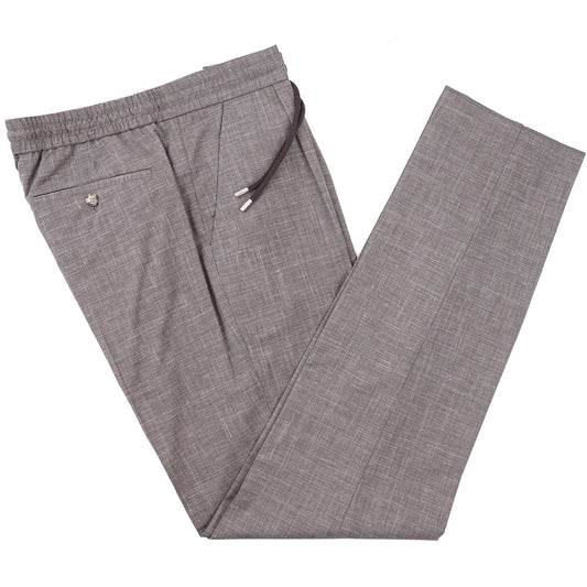 Brett Johnson Wool-Silk-Linen Drawstring Pants - Top Shelf Apparel