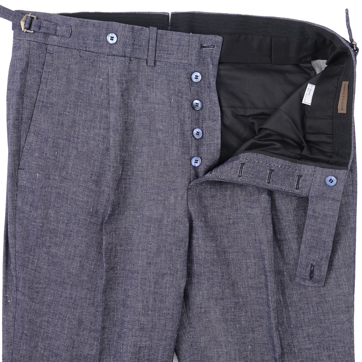 Stile Latino Linen-Cotton 'Denim' Suit - Top Shelf Apparel