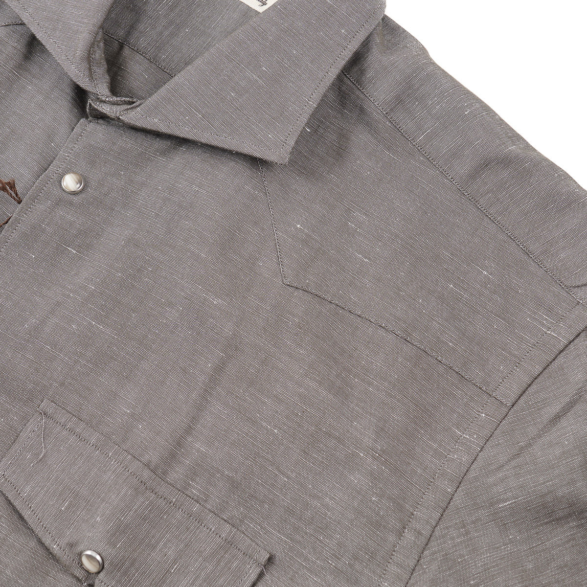 Maurizio Baldassari Linen-Cotton Western Shirt - Top Shelf Apparel