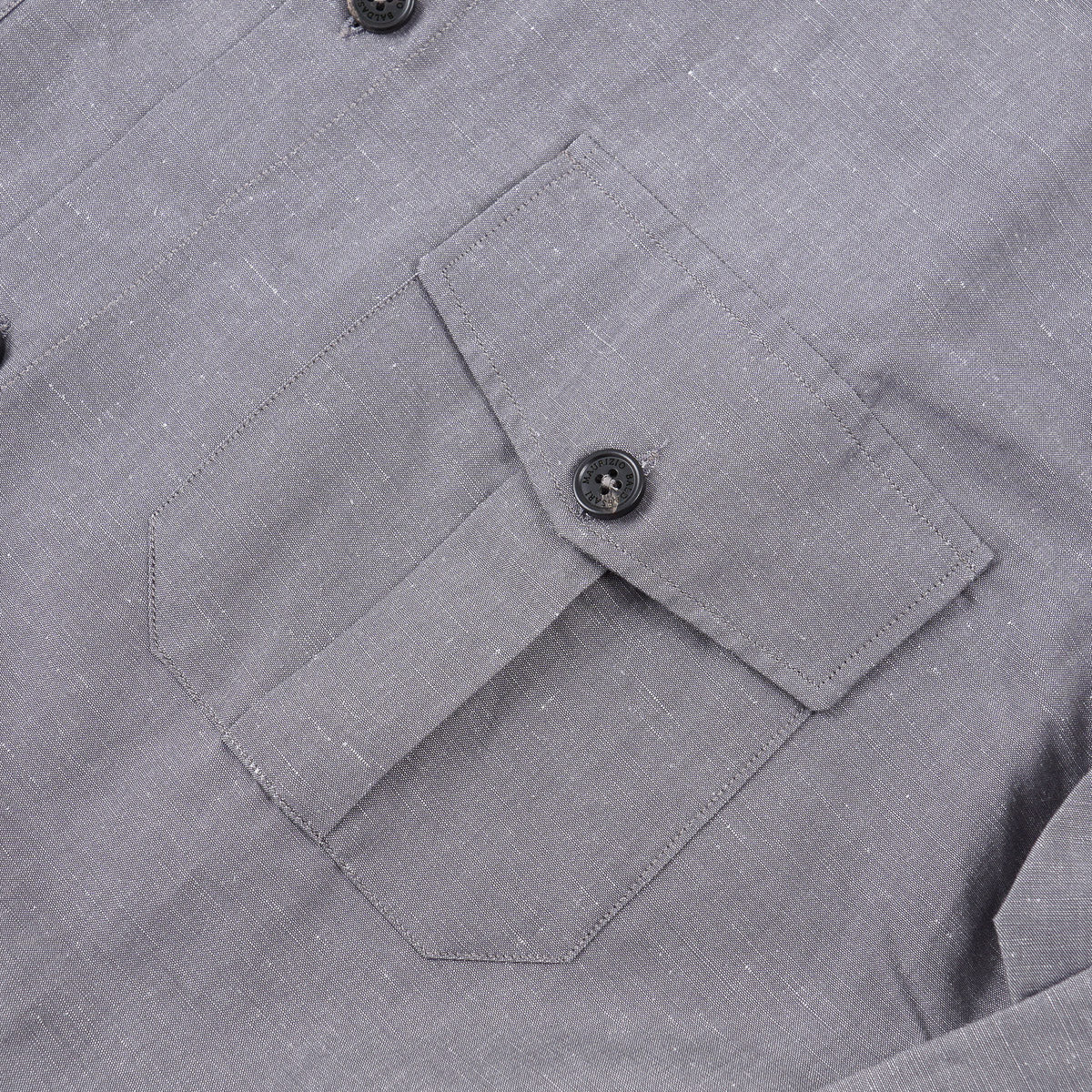 Maurizio Baldassari Linen-Cotton Sahariana Shirt