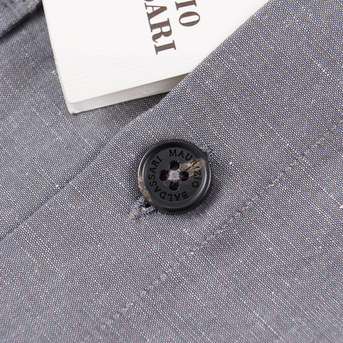 Maurizio Baldassari Linen-Cotton Sahariana Shirt