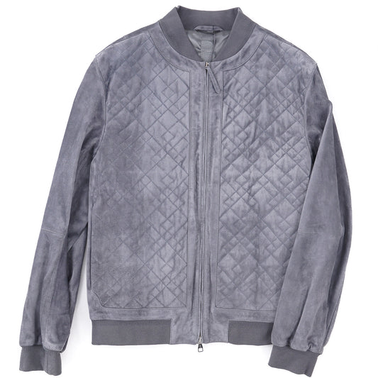 Brett Johnson Quilted Suede Bomber Jacket - Top Shelf Apparel