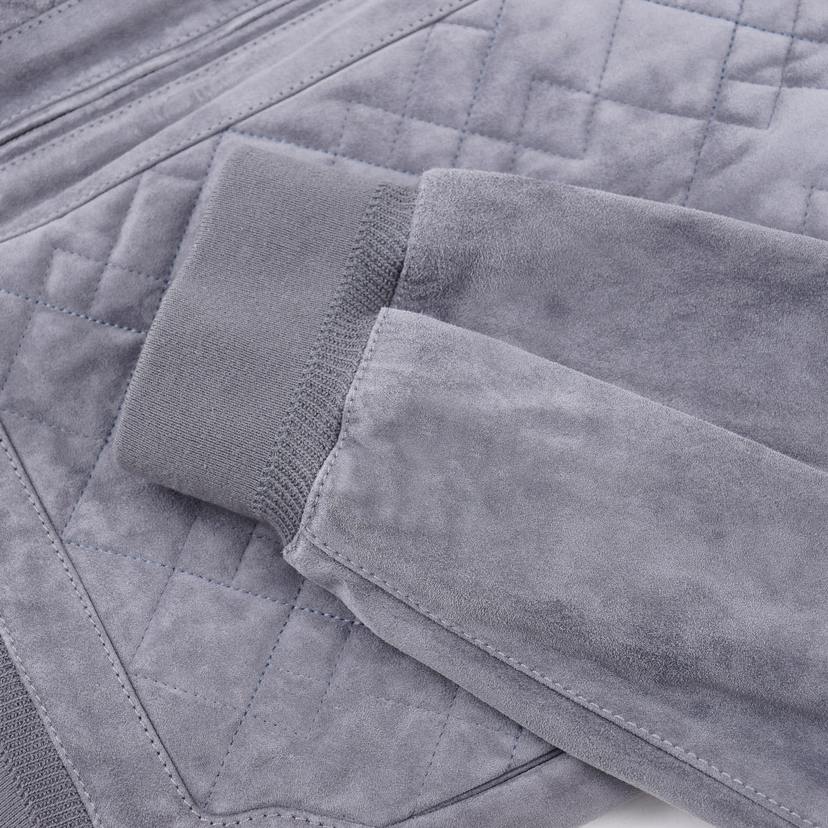 Brett Johnson Quilted Suede Bomber Jacket - Top Shelf Apparel