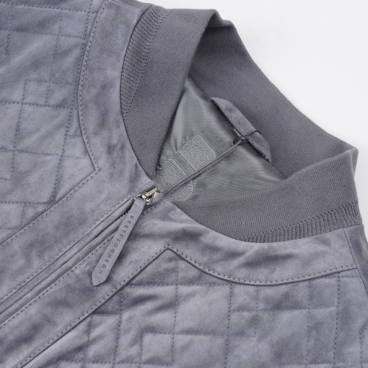 Brett Johnson Quilted Suede Bomber Jacket - Top Shelf Apparel