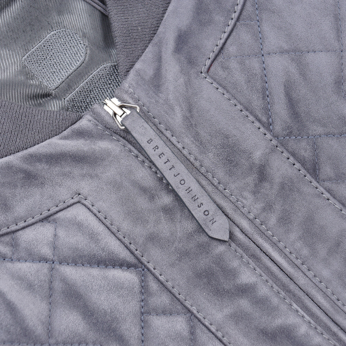 Brett Johnson Quilted Suede Bomber Jacket - Top Shelf Apparel
