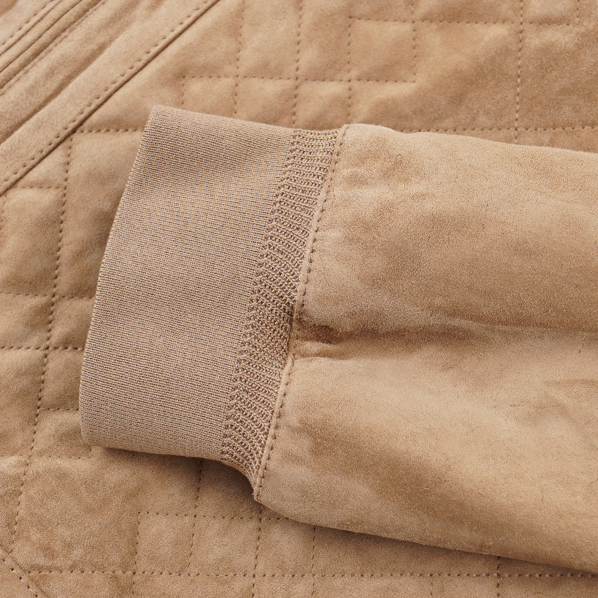 Brett Johnson Quilted Suede Bomber Jacket - Top Shelf Apparel