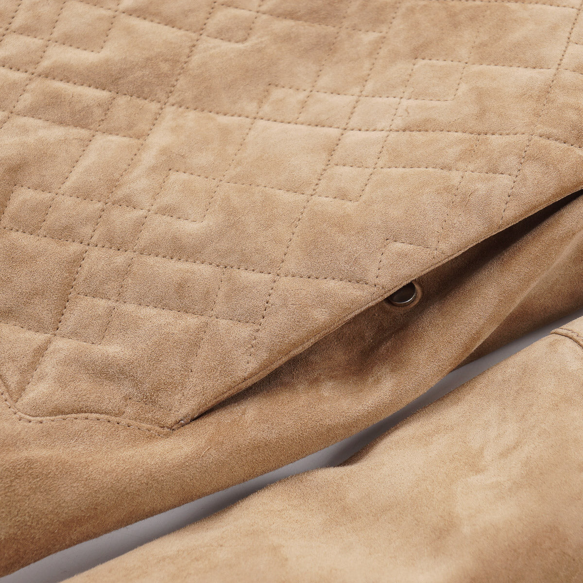 Brett Johnson Quilted Suede Bomber Jacket - Top Shelf Apparel