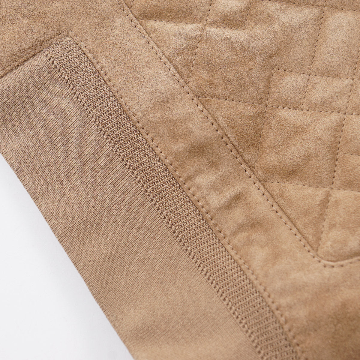 Brett Johnson Quilted Suede Bomber Jacket - Top Shelf Apparel