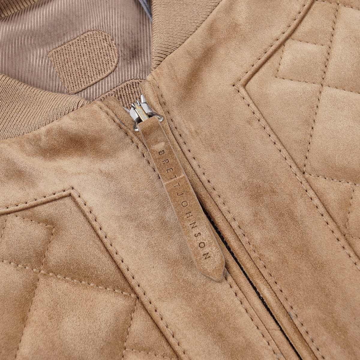Brett Johnson Quilted Suede Bomber Jacket - Top Shelf Apparel