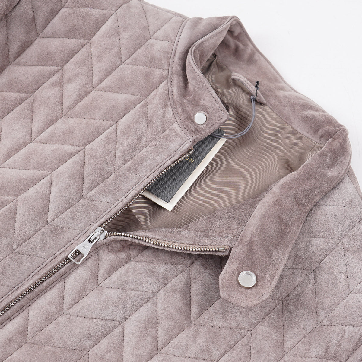 Brett Johnson Quilted Suede Bomber Jacket - Top Shelf Apparel